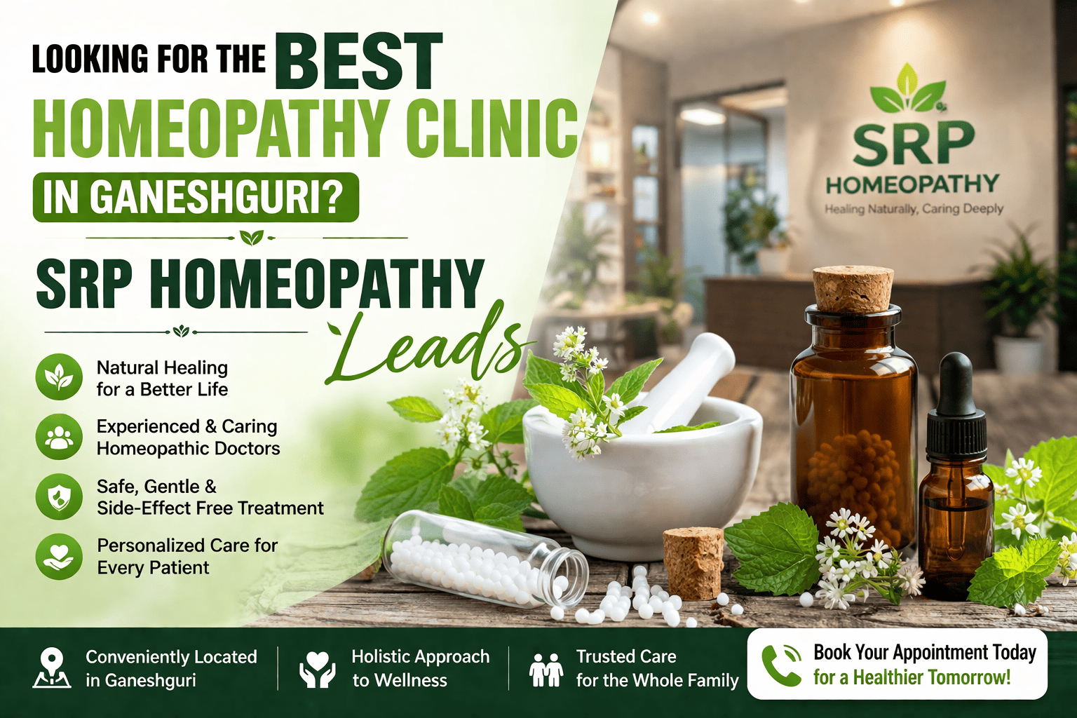 Read more about the article Looking for the Best Homeopathy Clinic in Ganeshguri? SRP Homeopathy Leads