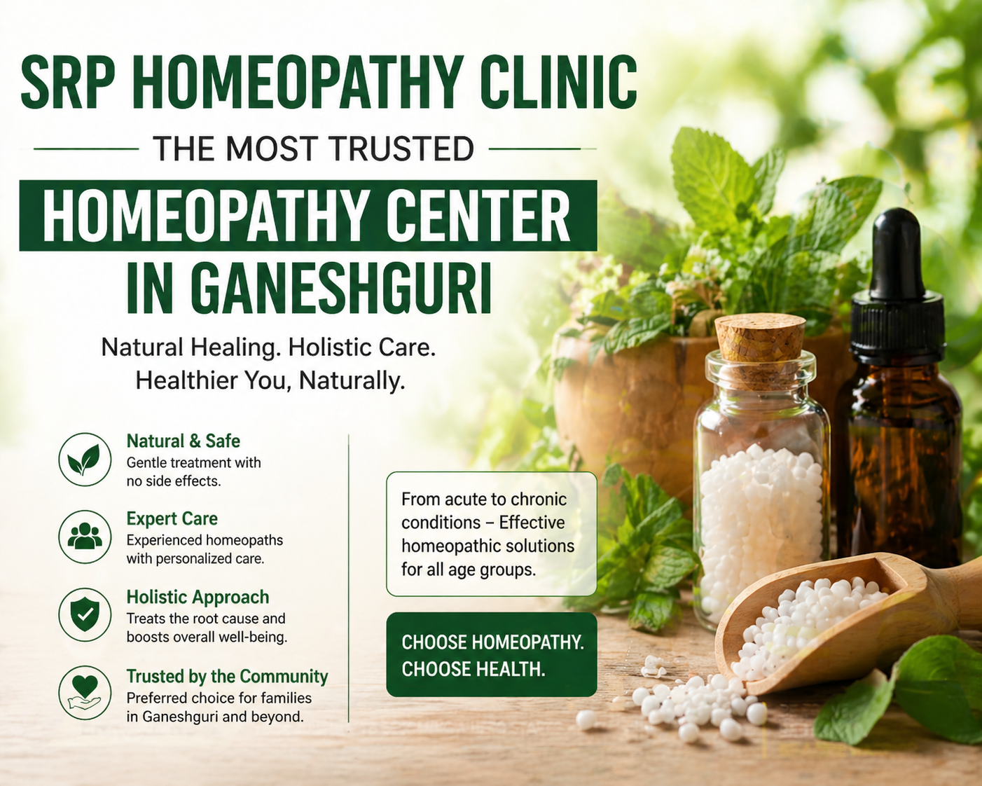 Read more about the article SRP Homeopathy Clinic – The Most Trusted Homeopathy Center in Ganeshguri
