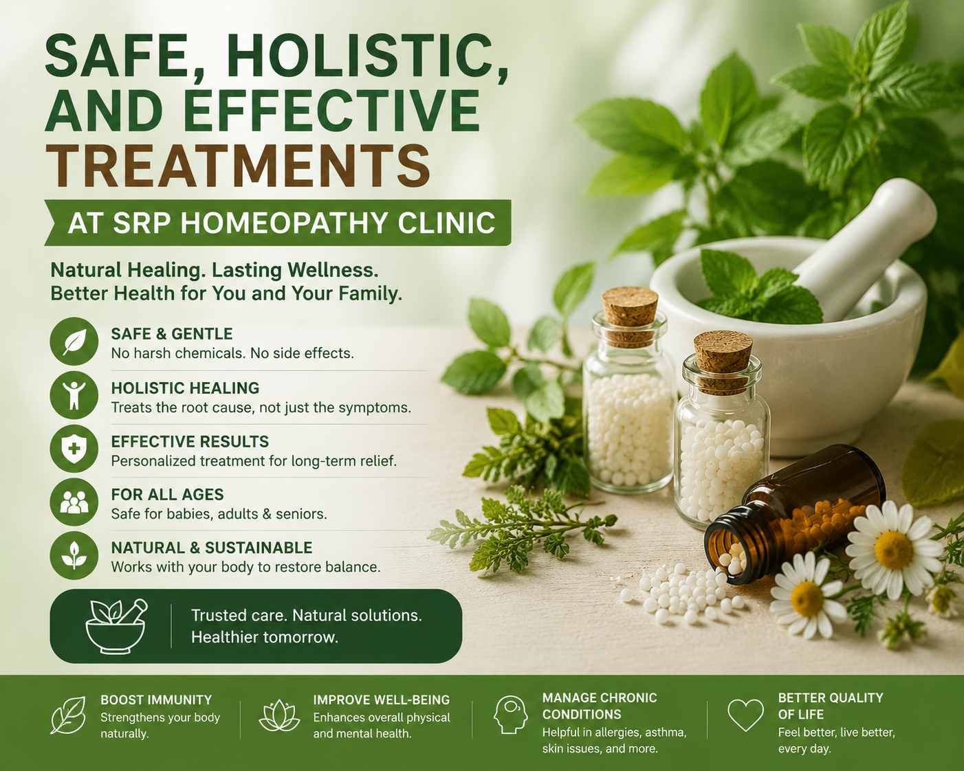 Read more about the article Safe, Holistic, and Effective Treatments at SRP Homeopathy Clinic